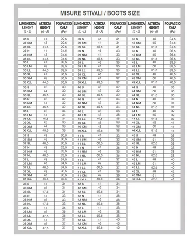 Animo Animo Sizing Charts chart 2